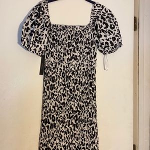 Black and white dress